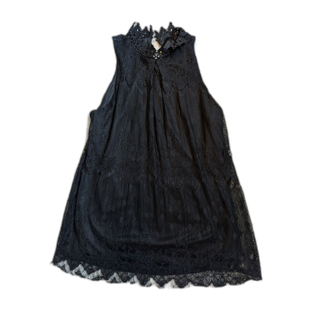 Women's Black Lace Tank - Iz Byer (M)